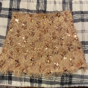 Sequin and frills mini skirt. GORGEOUS